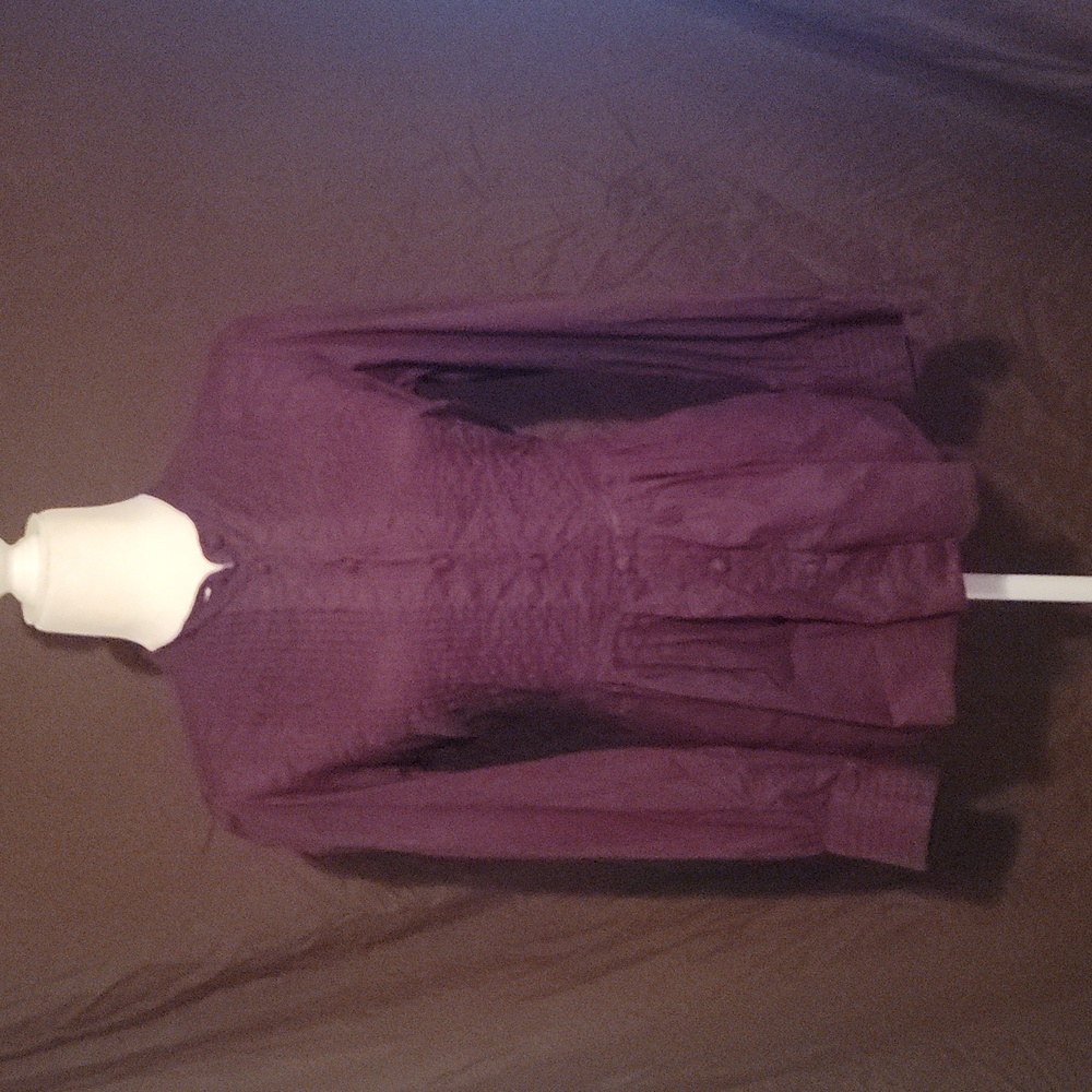 Button down peasant top